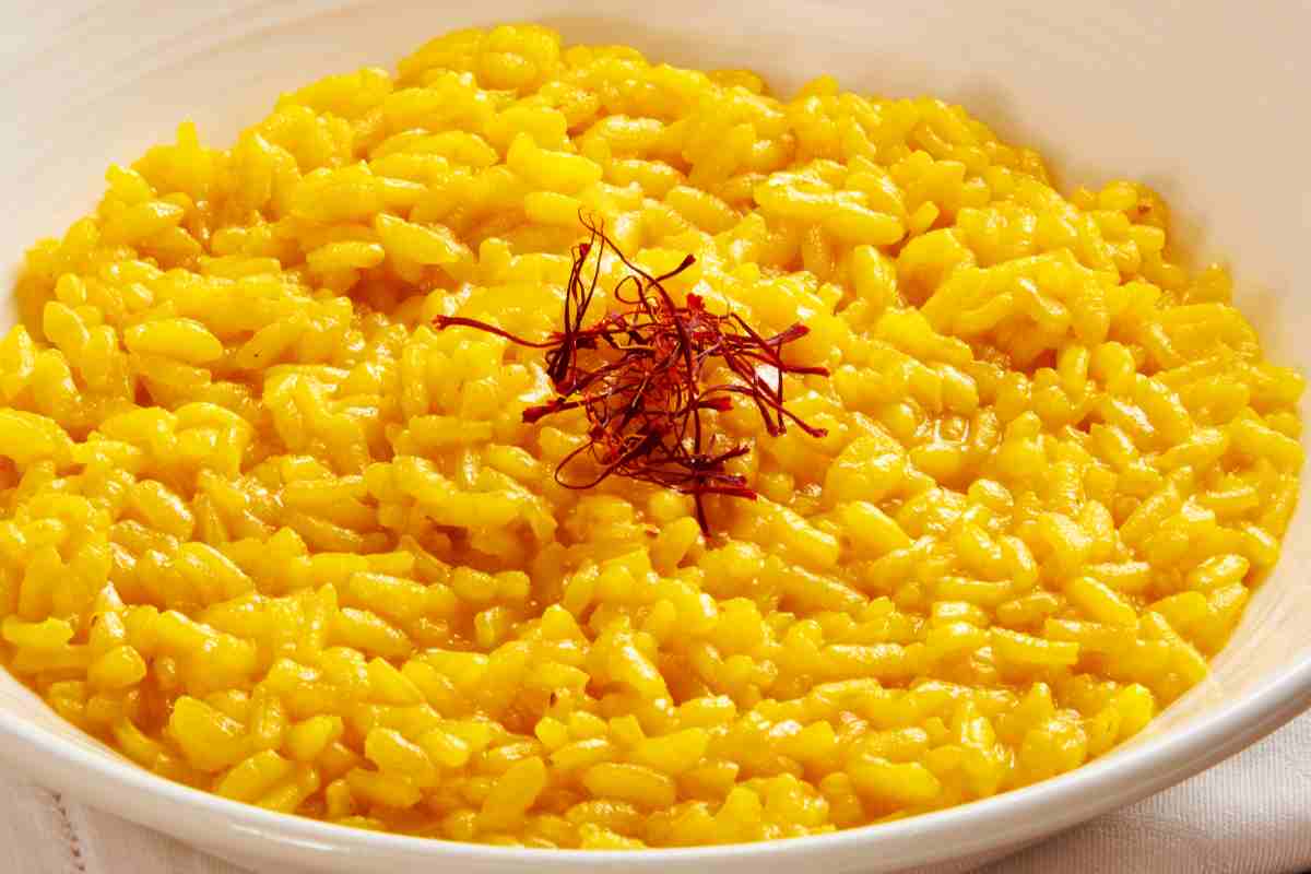 Risotto milanese con zafferano